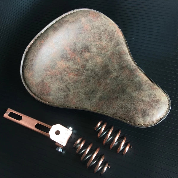 Selle solo Old School Leather (No.1) + kit ressorts