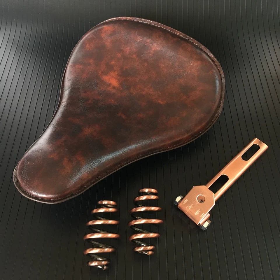 Selle solo Old School Leather (No.2) + kit ressorts