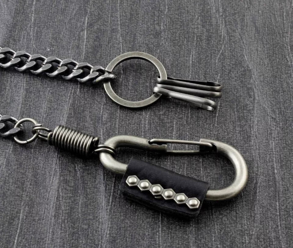 cenozo Chaîne de portefeuille homme 86cm Chaîne Punk Lourd Crâne de la cenozo Chaîne de portefeuille homme 86cm Chaîne Punk Lourd Crâne de la
