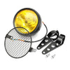 Phare Scrambler jaune + grille + supports