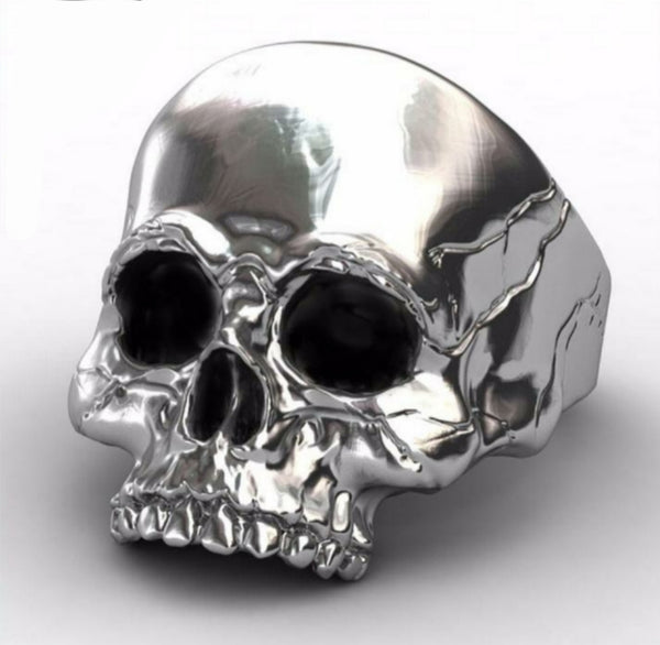 Bague Skull N steel acier inoxydable