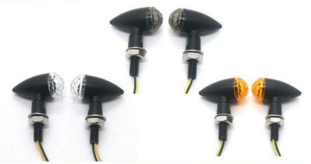 Clignotants Led Long-Bullet Classic Noir