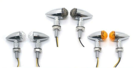 Clignotants Led Long-Bullet Classic Chrome