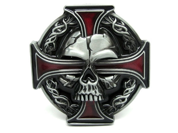 Boucle de ceinture Skull Iron Cross & Celtic Knot