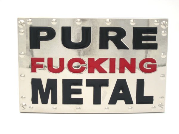 Boucle de ceinture Pure F**king Metal