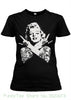 Women's Tee Marilyn Monroe Tattoo 1 Girlie Tshirt Marylin Biker Motorrad Punk Rock N Roll 2018 Summer Harajuku Brand